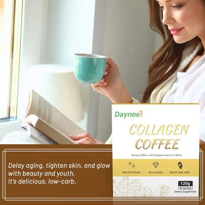 跨境出口外贸Collagen coffee Whitening and smooth skin