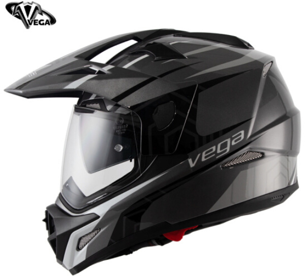 美国vega摩托车头盔双镜片公路越野拉力全盔机车长途摩旅男女四季