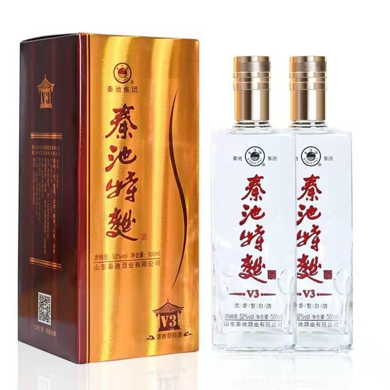 秦池特曲酒52度浓香型固态纯粮大曲口粮酒 山东名酒 临朐特产白酒