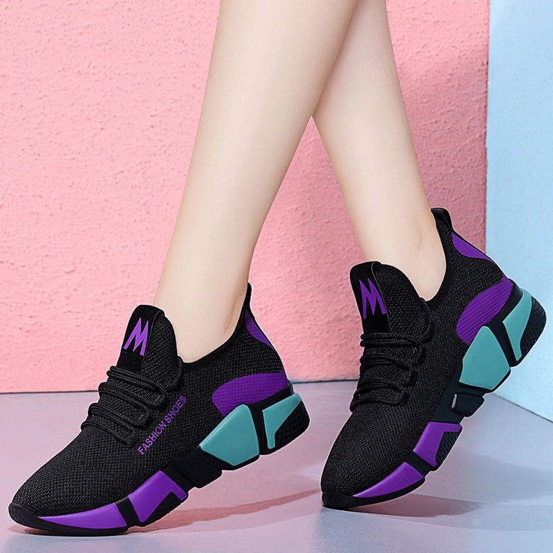 Spring and Autumn New Foreign Trade Women's Shoes Fashion Preferred Women's Casual Pumps Running Sneaker Dad Shoes Stall Supply
