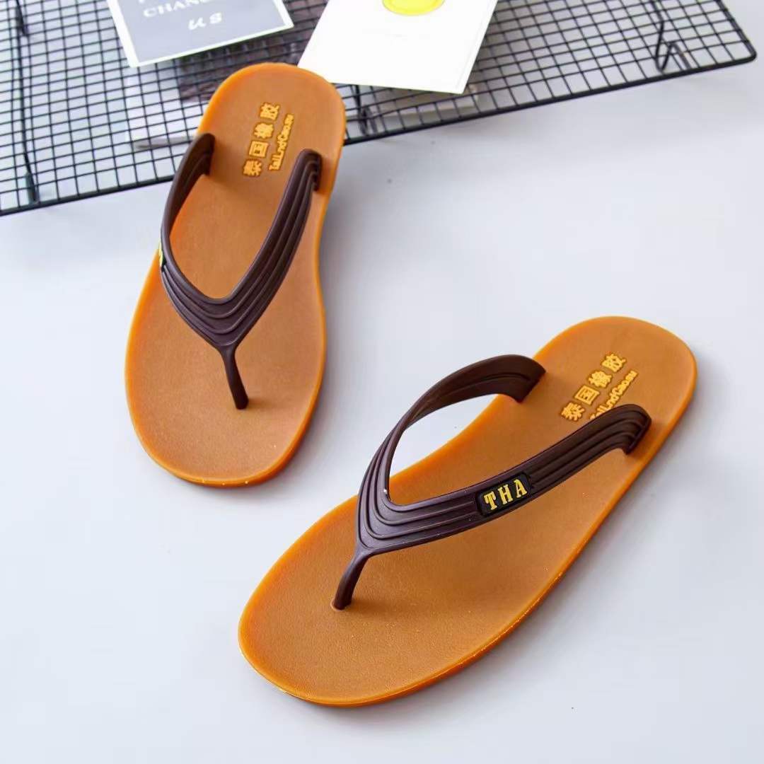 男士橡胶人字拖鞋颜色:棕色  绿色  黑色尺码