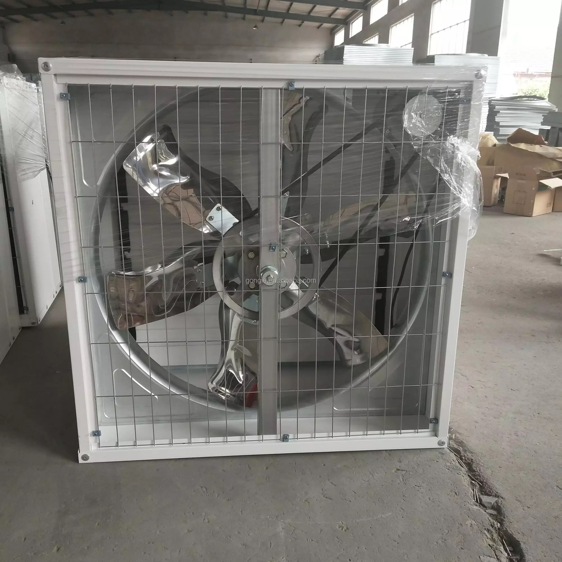 大牧人镀铝锌负压风机1530型推拉式 排风扇排气扇 畜牧大风机