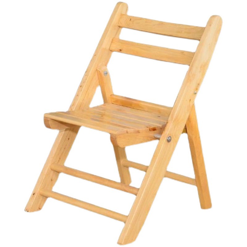 批发柏木可折叠椅子靠背餐椅休闲家用收折户外加粗实木老公馆折叠
