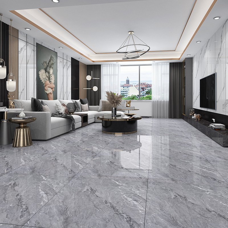客厅墙砖现代简约地板砖800*800工厂直供连纹通体大理石瓷砖地砖