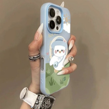 创意时尚果冻磁吸二合一手机壳适用iphone15promax手机保护套磁吸