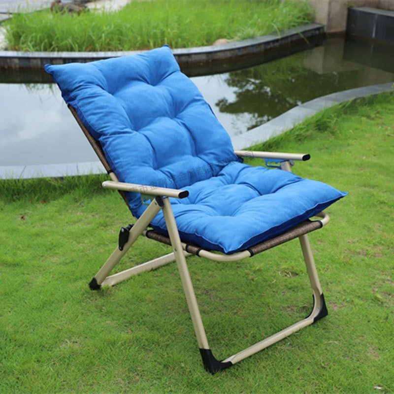 Folding Chair Portable Home Leisure Recliner Lazy Armchair Office Siesta Noon Break Bedroom Dormitory Arm Chair