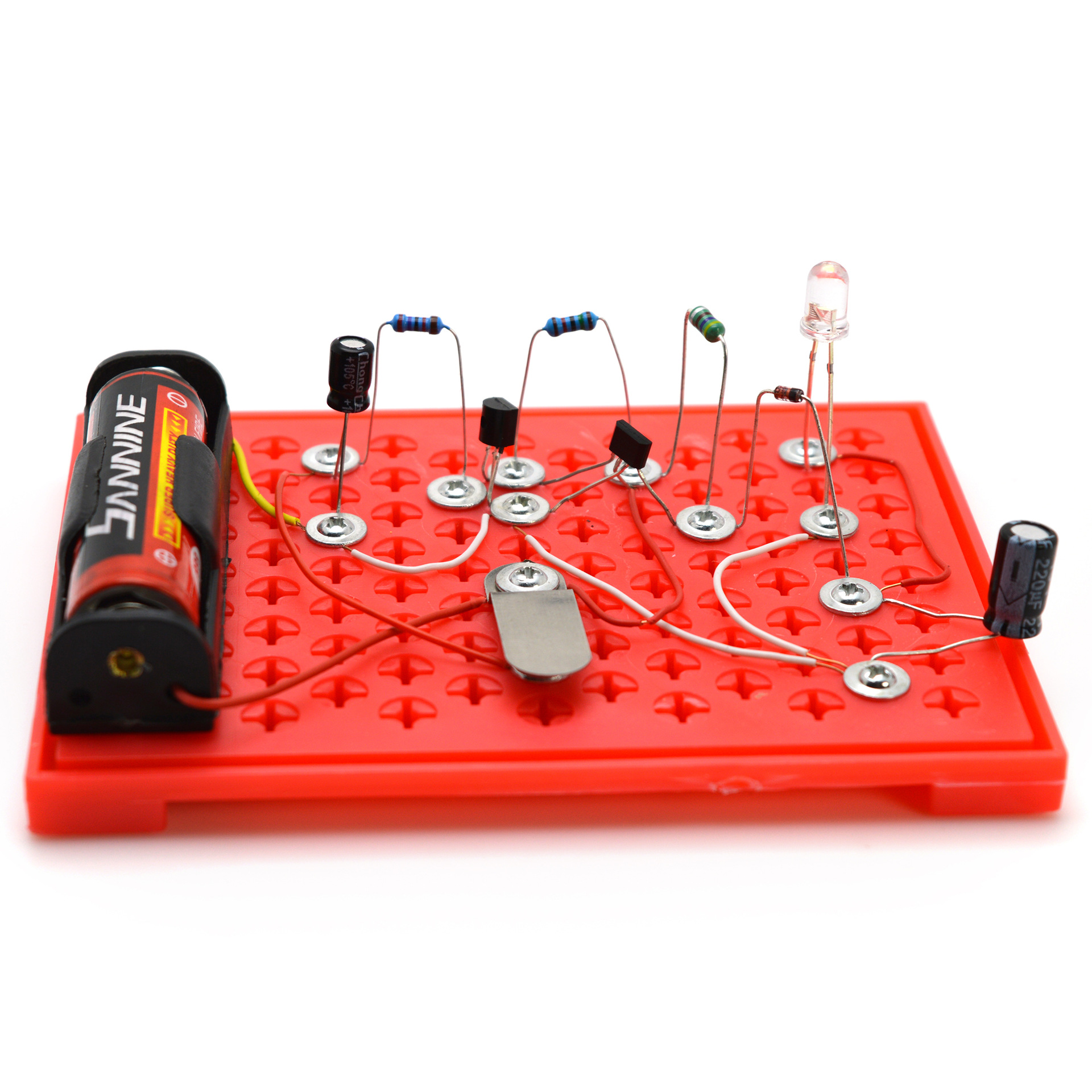 学生电子通电路电子配件led节能灯科技小制作 steam创意科普模型