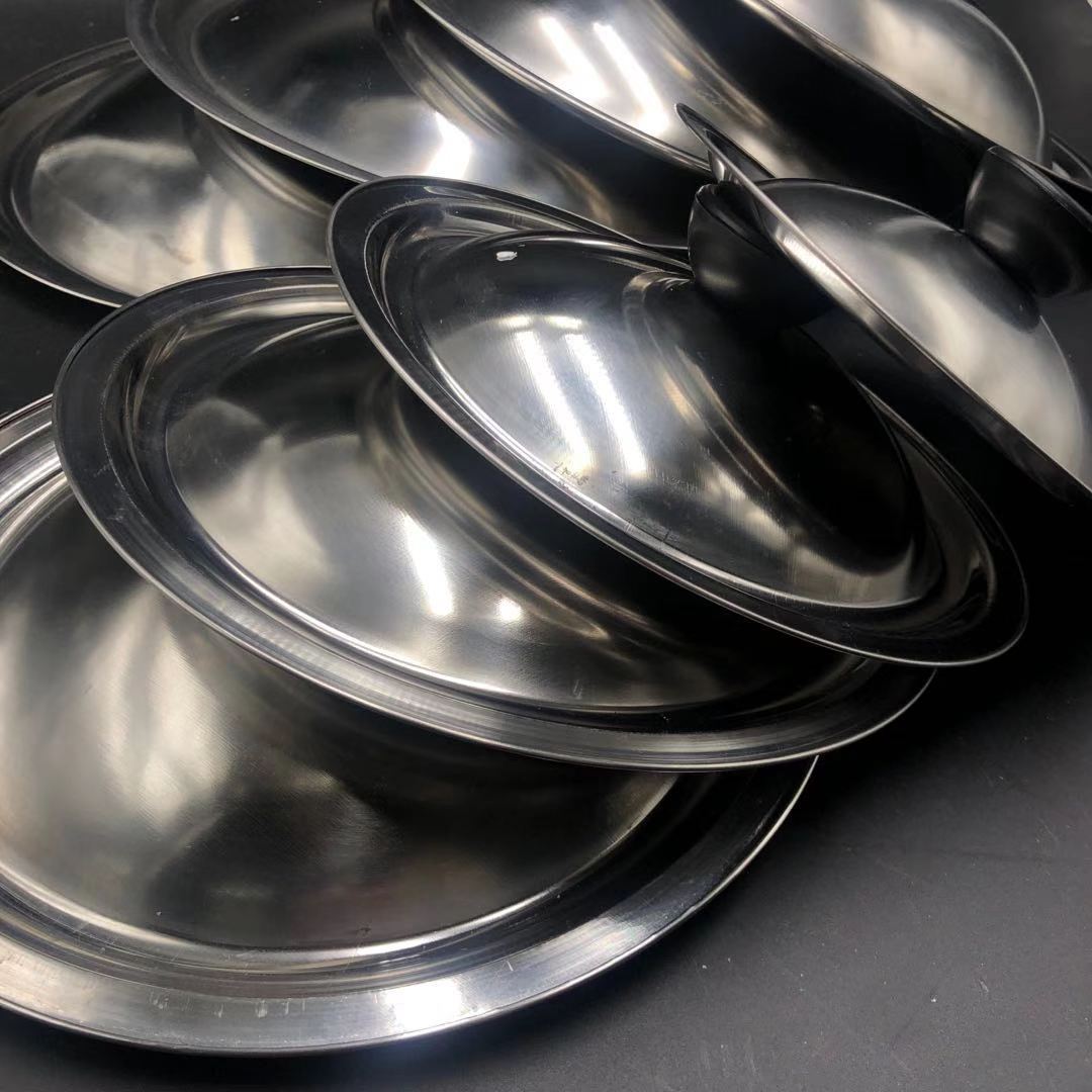 不锈钢锅盖家用炒菜盖平鼎盖多用全钢盖20cm-30cm