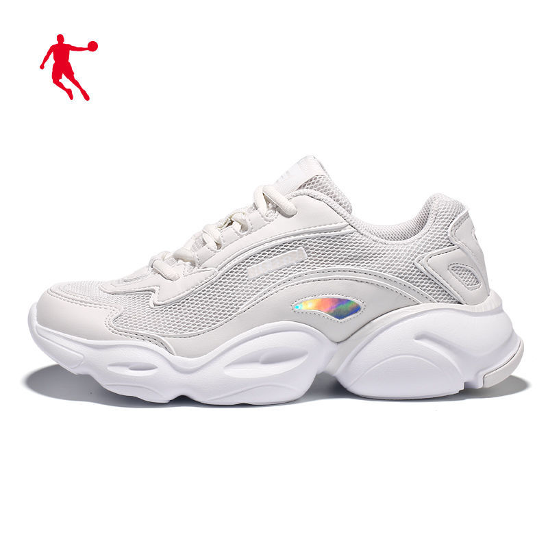 乔丹女鞋老爹鞋夏季休闲鞋女士网面透气软底学生运动鞋女跑步鞋子