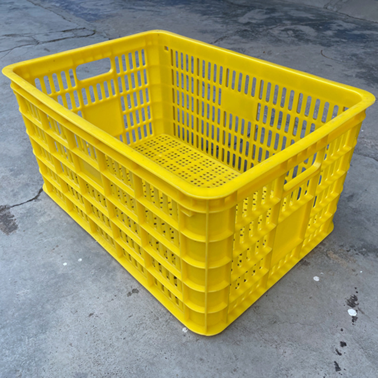 厂家优惠批发塑料箩 龙眼水果荔枝框 加厚长方形多颜色蔬菜运输筐