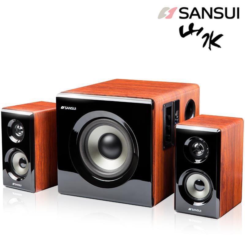 sansui/山水 gs-6000(60b)电脑台式重低音炮音响影响笔记本无线
