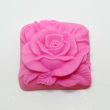 玫瑰手工皂现货蛋糕烘焙翻糖硅胶模具silicone molds soap molds