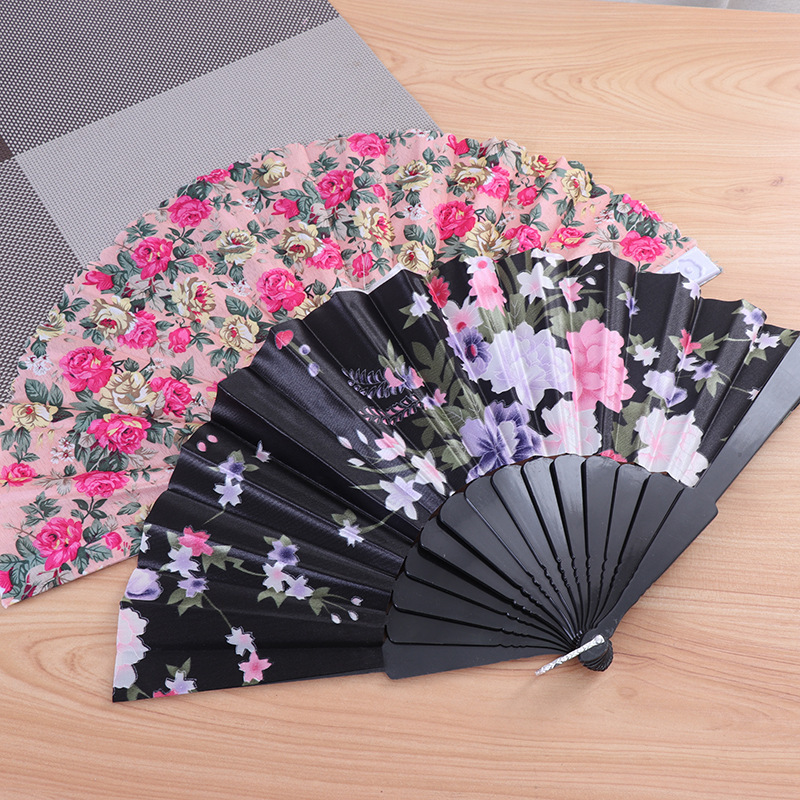 Folding Fan Chinese Style Chinese Ancient Style Folding Fan Summer Japanese Folding Fan Retro Student Small Fan Folding Fan