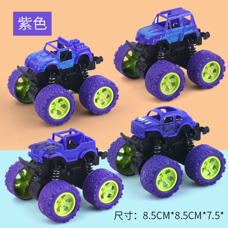 Children's Toy Excavator Inertia Four-Wheel Drive Stunt off-Road Vehicle Boy Toy Car Children Stall Wholesale Factory