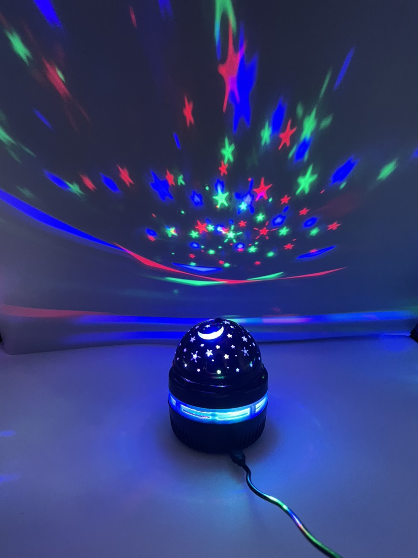 星空投影灯led家用usb车载氛围灯迷你七彩旋转水晶魔球舞台小夜灯