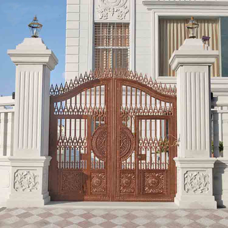 石雕门柱石头柱子欧式雕花立柱大门方柱花岗岩摆件