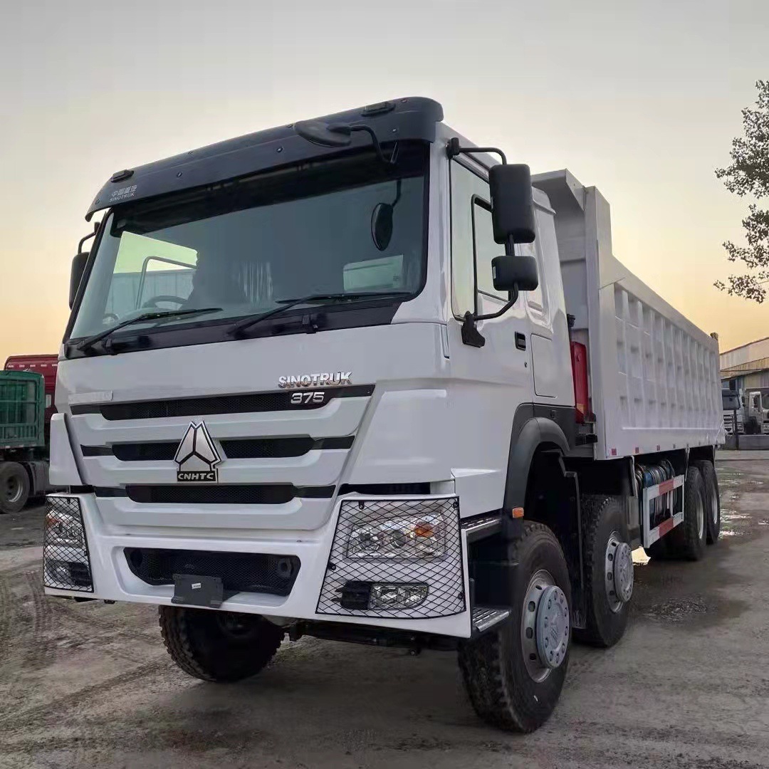 出口非洲后翻howo自卸车二手汽车轮胎,重型大货车 375马力翻斗车