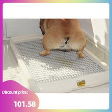 Pet dog toilet plate pee tray was potty bucket corgi teddy跨