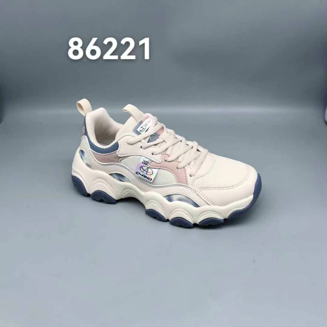 【没有了】奇安达女鞋女款透气软底跑步鞋轻便休闲运动鞋86221