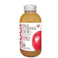 网红休闲食品   瑞橙 苹果味318ML    1*15瓶