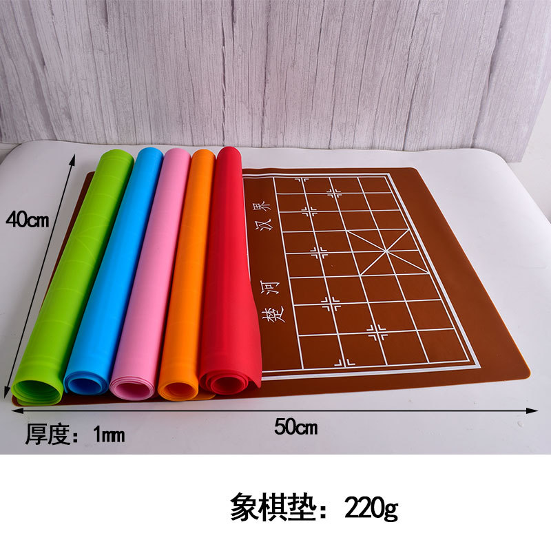 40*50 Chessboard Silica Gel Pad Chinese Chessboard Kneading Mat Foldable Chessboard Chess Board Mat