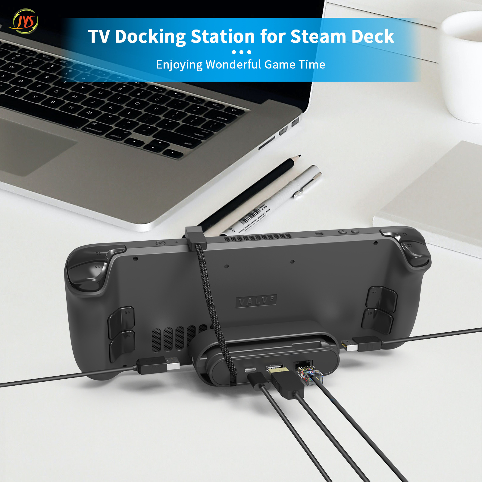 Steam Deck TV Base with Network Port 3.0usb Supports Data Transmission Hdmi4k Video Converter