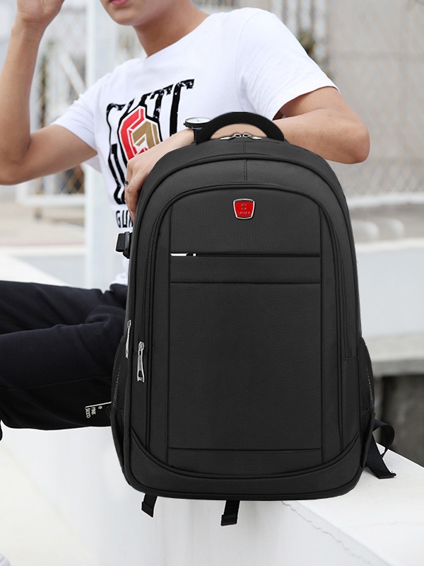 Factory Wholesale Backpack Men's Business Travel Backpack Student Schoolbag Oxford Cloth Durable Large Capacity Computer Backpack