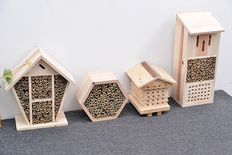 木制昆虫屋创意diy宠物蜜蜂窝小型昆虫房多规格户外昆虫房子