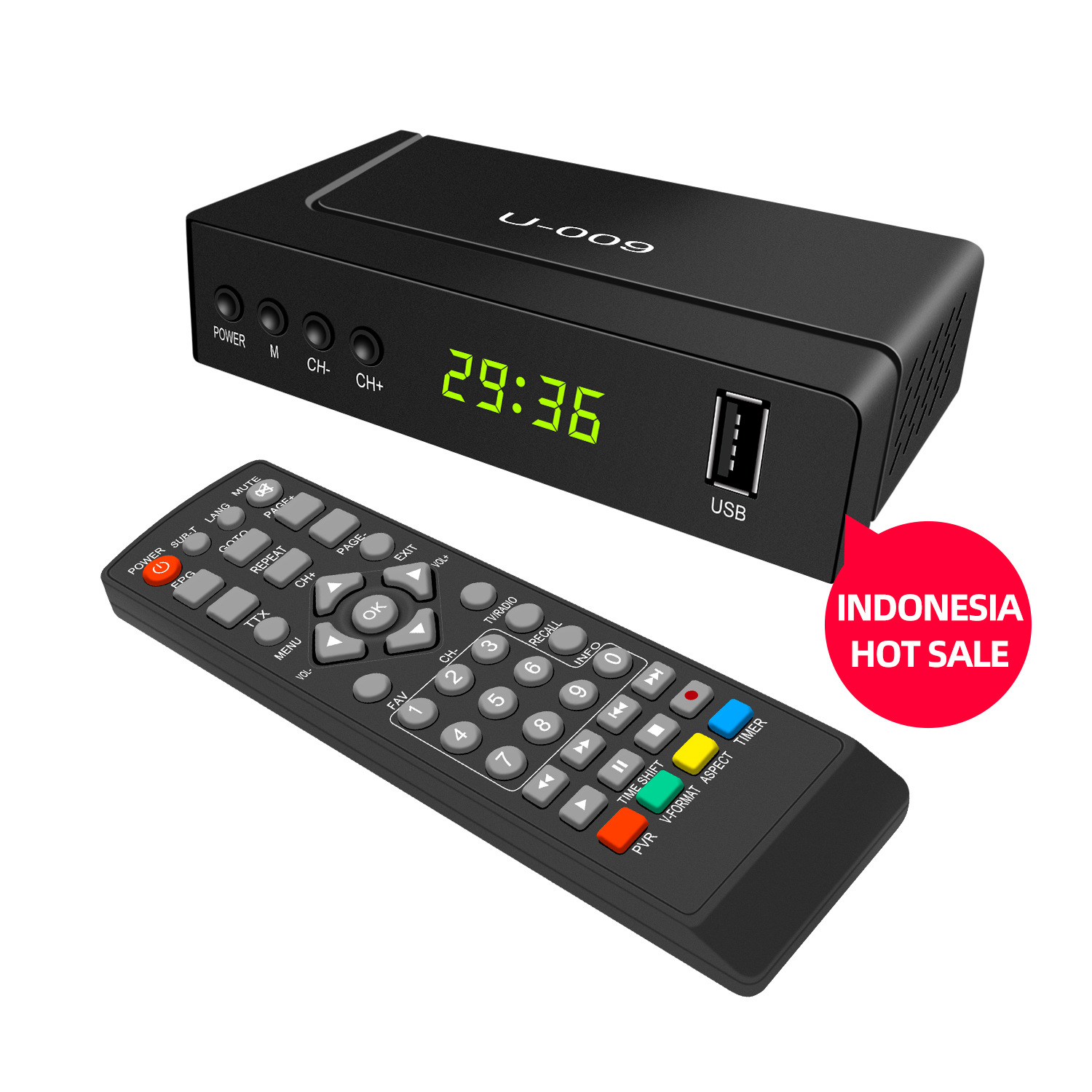 印尼 马来希亚 乌克兰俄罗斯 意大利工厂现货机顶盒dvb-t2 h.