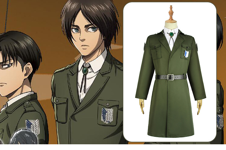 进击的巨人调查兵团团服军服风衣 自由之翼利威尔艾伦cosplay服装