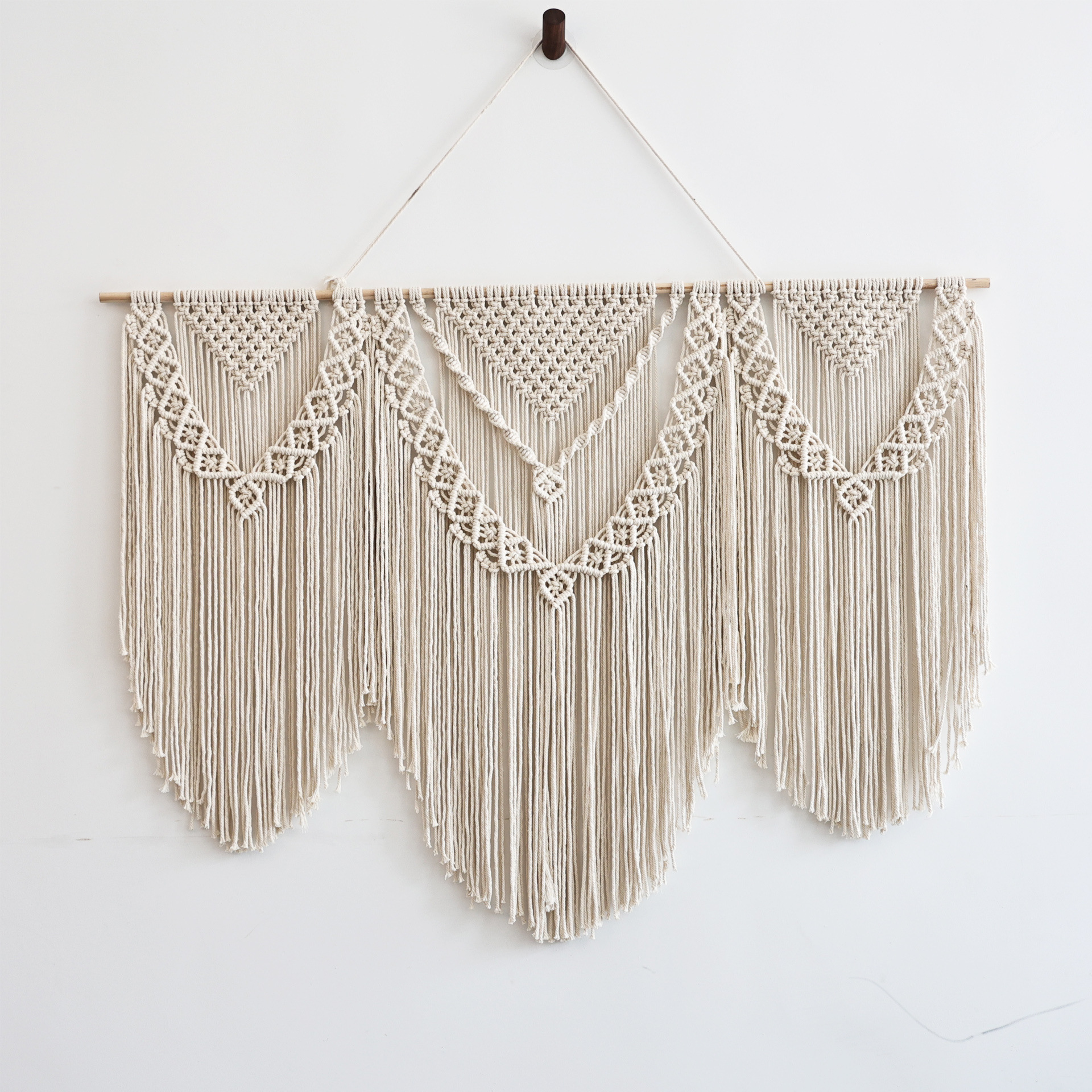 亚马逊新款波西米亚挂毯跨境北欧手工编织挂饰简约装饰隔断门帘