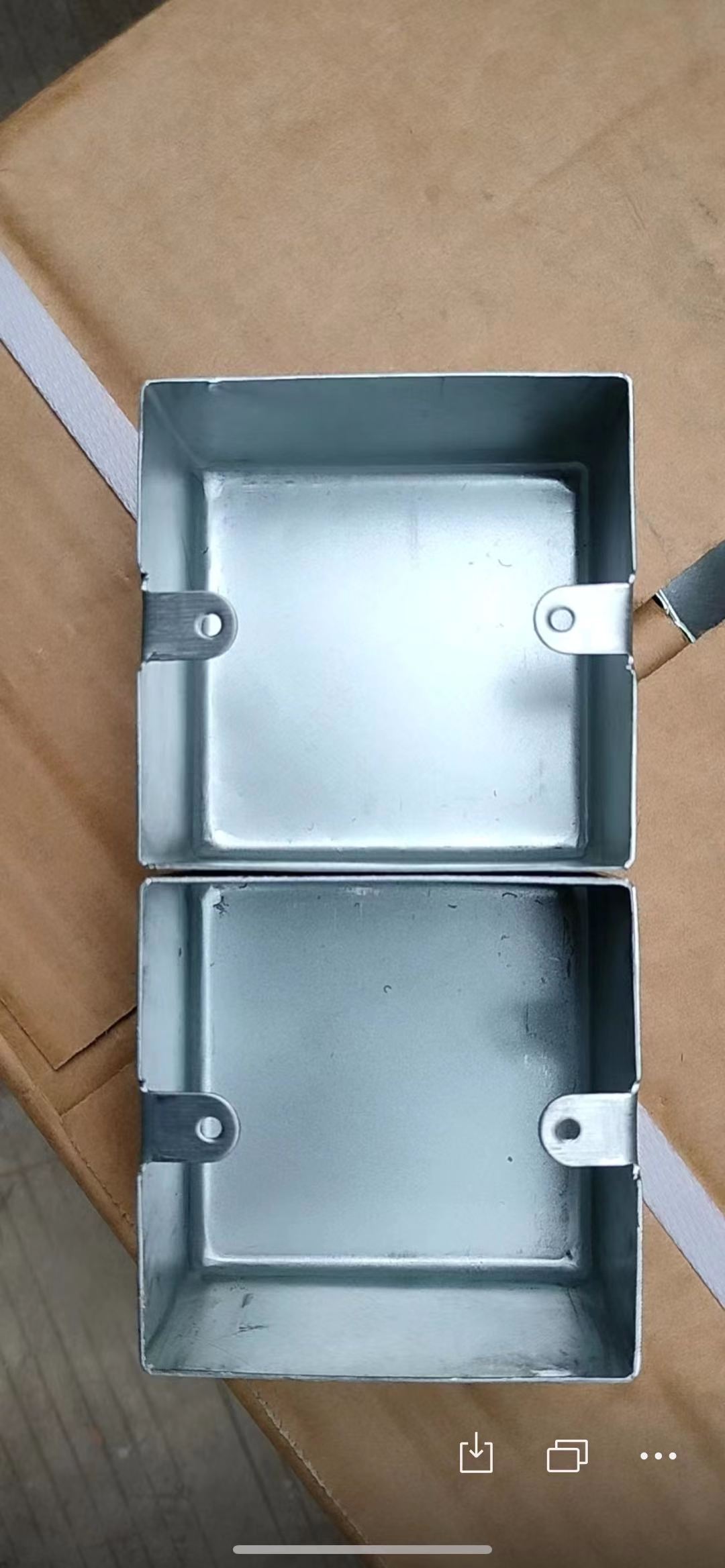 86型金属拉伸明装盒 明盒拉伸盒 开关底盒铁盒 接线盒h50一次成型