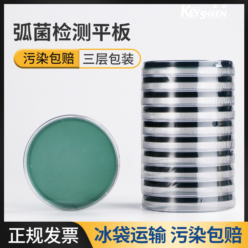 弧菌检测试剂盒 tcbs琼脂平板 弧菌培养基 比克曼生物细菌培养皿