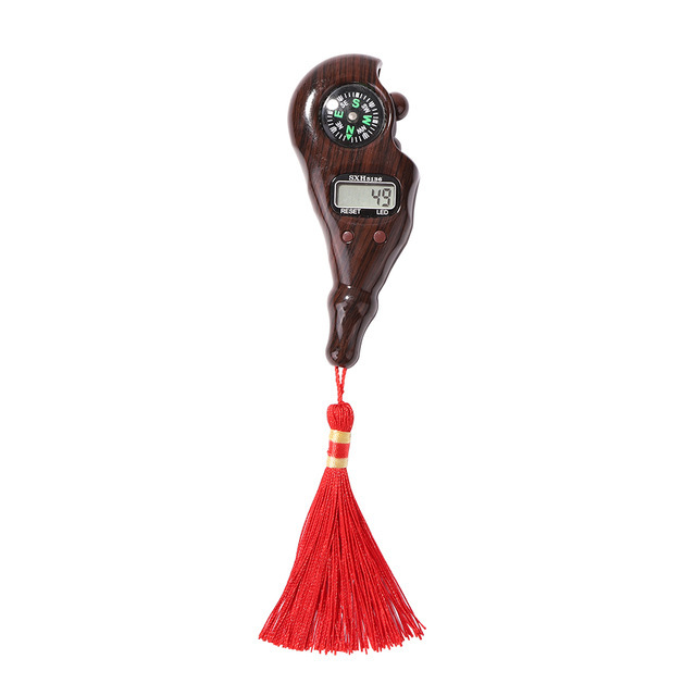 Handheld Tassel Register Hand Reset Toy Decompression Digital Display with Backlight Compass Counter