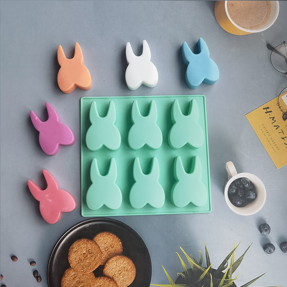 6-Piece Teeth Cake Silicone Mold Jelly Pudding Soap Cake Mold Baking Tool