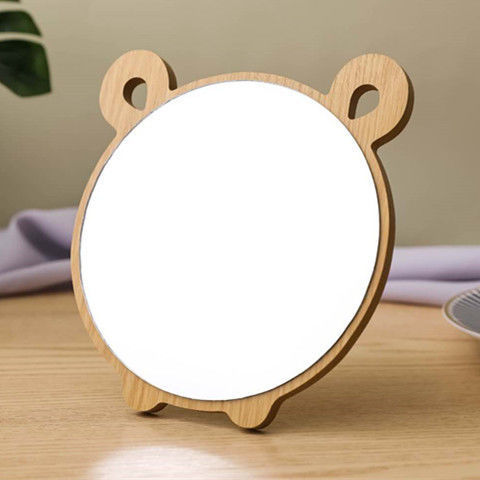 Simple Dresser Portable Mirror Desktop Student Dormitory Household Desk Cute Folding Portable Small Cosmetic Mirror