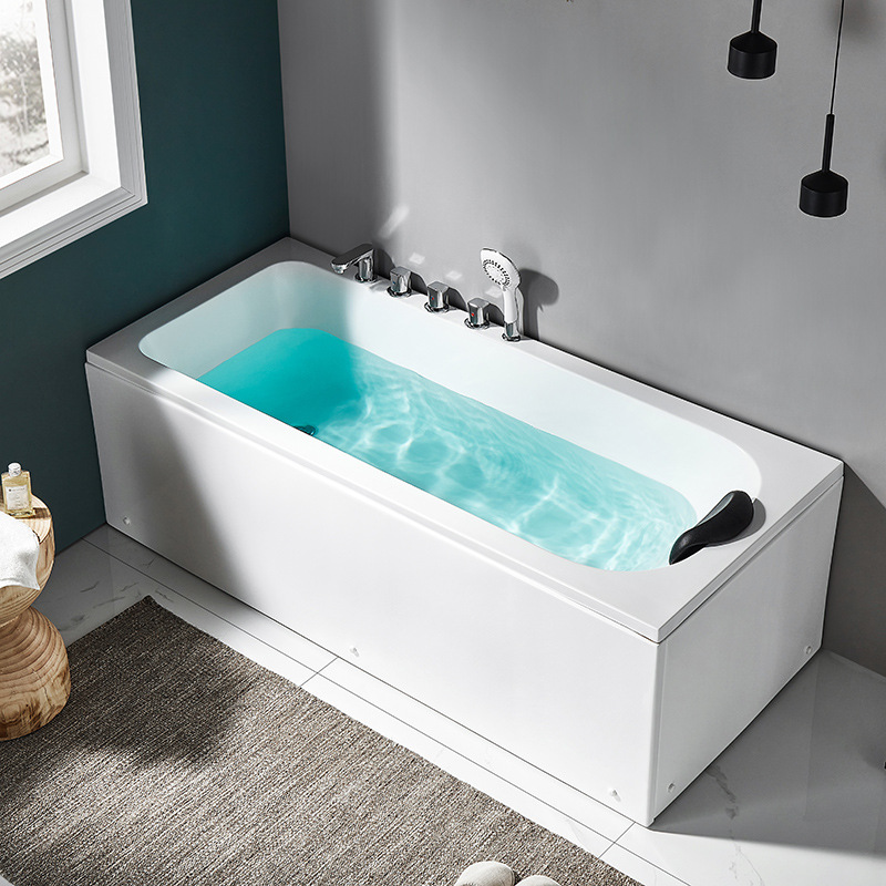 批发家用浴缸小户型亚克力日式简约泡澡池成人冲浪按摩卫生间浴盆
