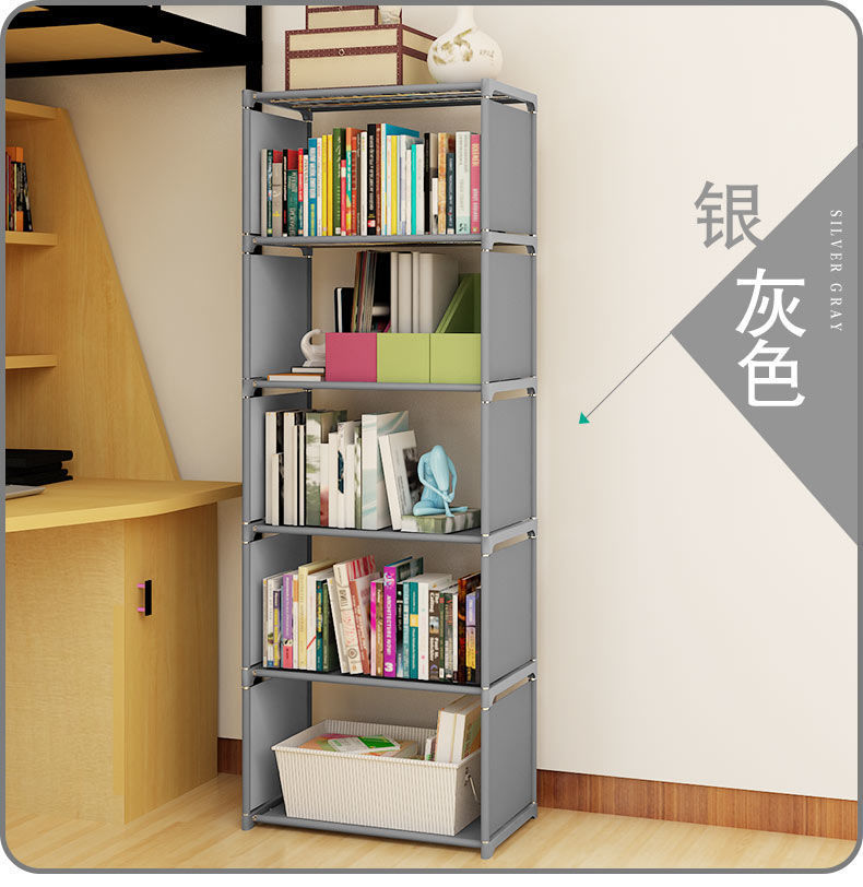 Simple Floor Bookshelf Desk Storage Cabinet Desk Bookcase Child Storage Bookshelf Living Room Shelf 0819