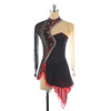 FUNO Pattern Skate clothing Skating Costume children adult girl match skirt Black and red Color matching FUNO Pattern Skate clothing Skating Costume children adult girl match skirt Black and red Color matching