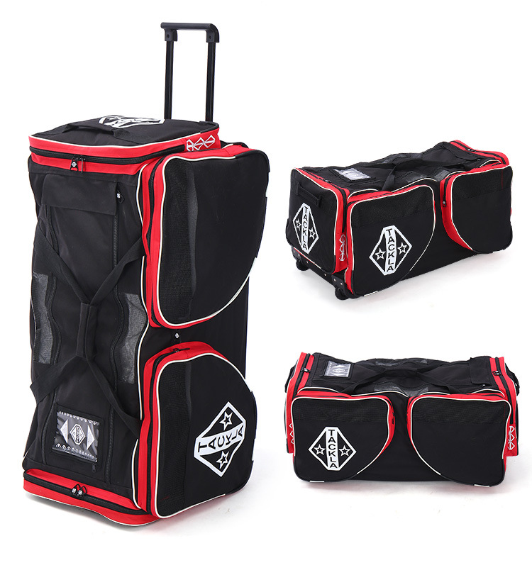 芬兰tackla冰球护具拉杆包拉杆箱装备包儿童青年成人滚轮手提冰球