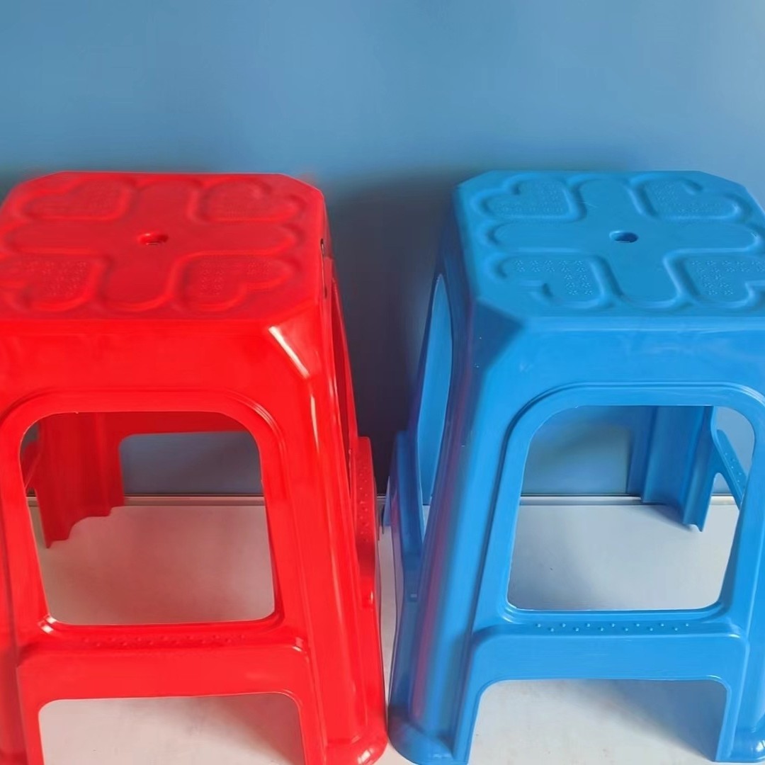 multi-color optional simple nordic living room high bench household thickened plastic stool simple square stool adult dining table