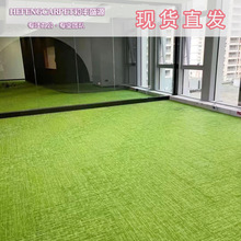 办公室地毯长条方块丙纶pvc底背DC110写字楼换新地毯新款33×100