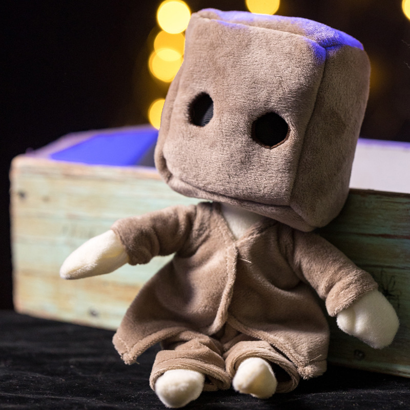 跨境新品游戏周边小小梦魇2小女孩小六盒子精公仔毛绒玩具玩偶