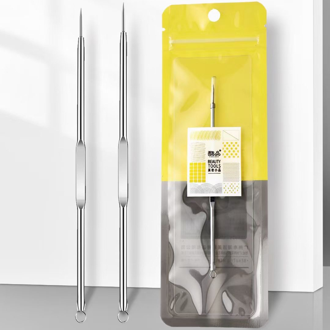 酷品暗疮针双头设计挤痘痘粉刺针粉刺针刮黑头工具-阿里巴巴