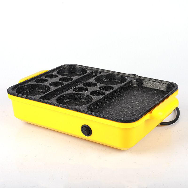 不粘平底煎鸡蛋汉堡机早餐烙饼煎蛋锅炒锅厨具亚马逊家用煎饼锅