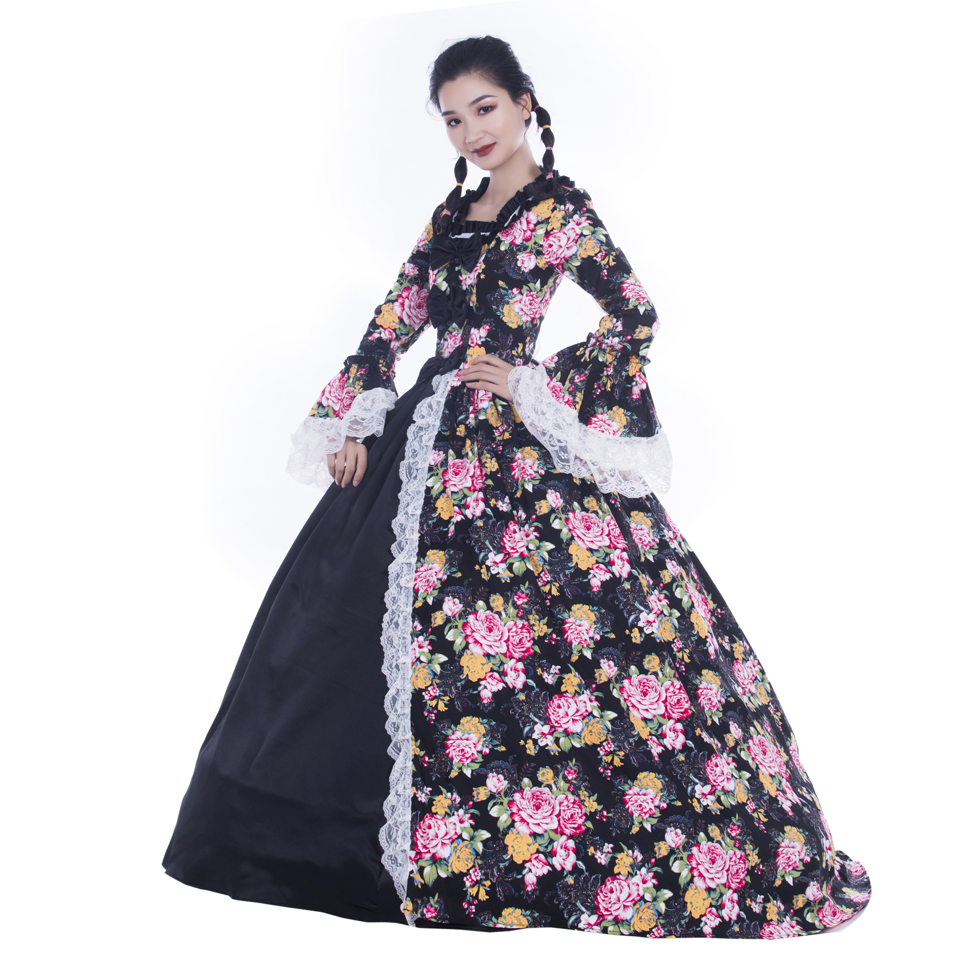 春季新款维多利亚洛丽塔蓬蓬裙 感恩节礼服 来款定制 一件代发