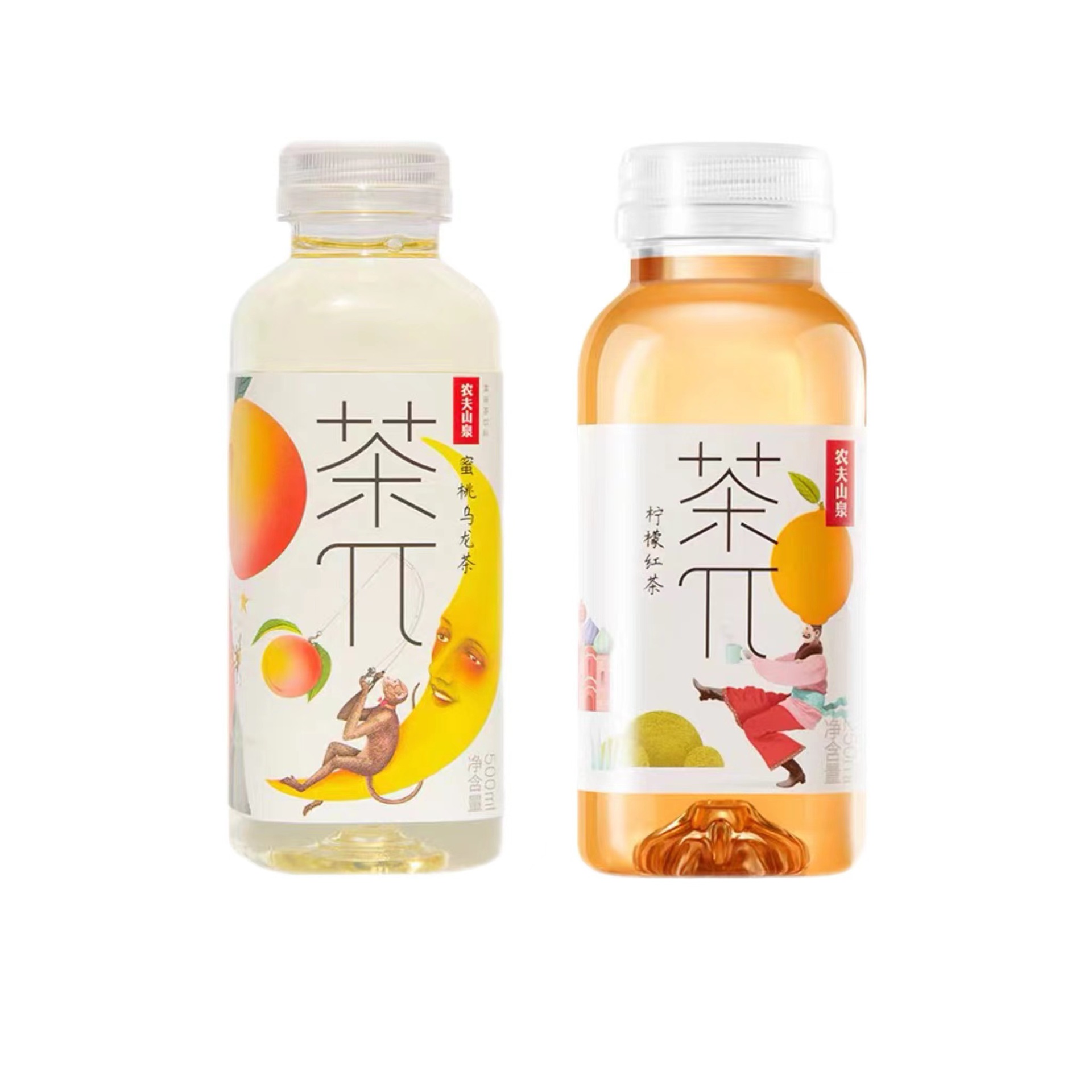 农夫山泉 茶派500mlx15瓶茶π果味茶西柚红茶乌龙茶 夏日饮料批发