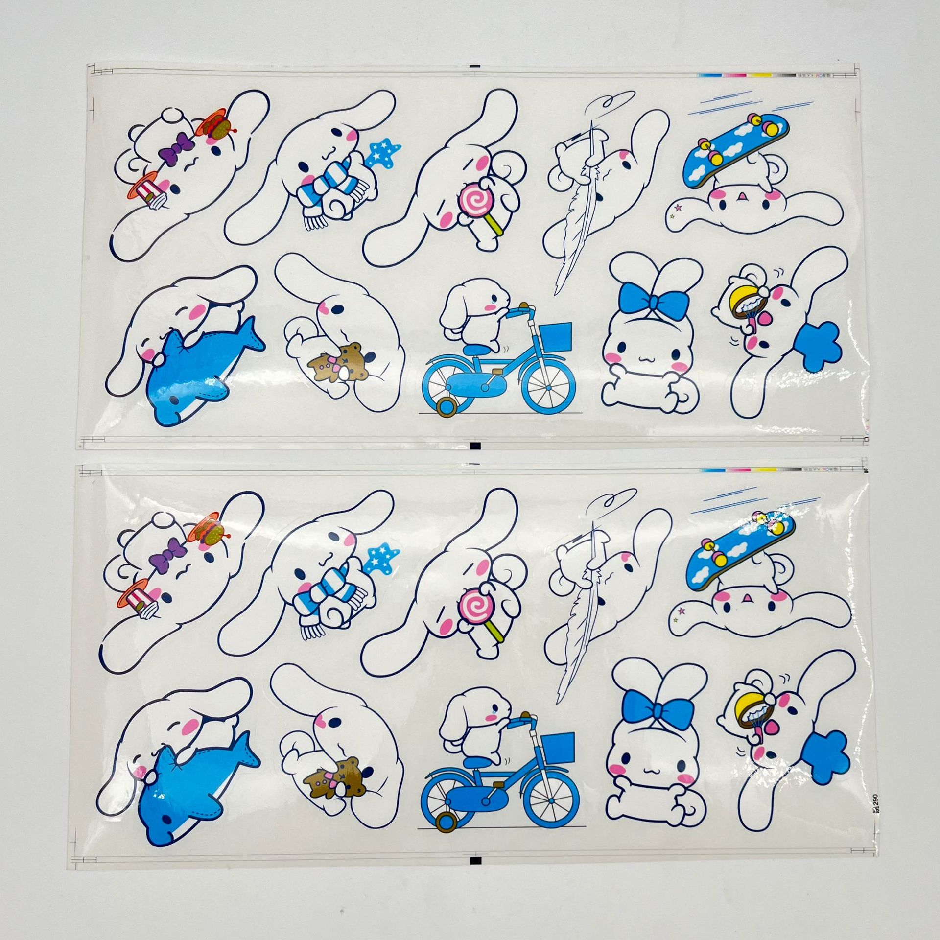 定制水杯贴纸透明白底pvc玉桂狗不干胶可爱手账贴纸ins风卡通贴纸