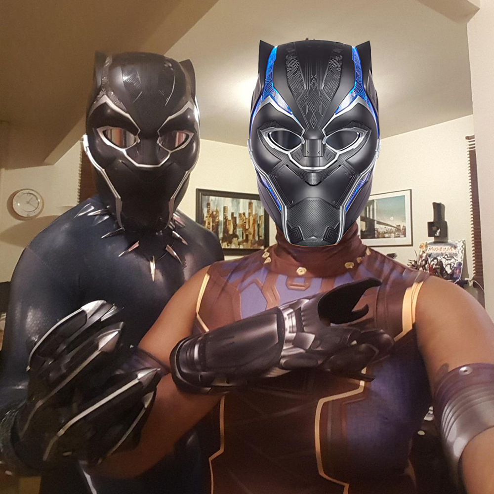 美国队长3黑豹头盔cosplay万圣节面具影视周边漫威演出装扮道具