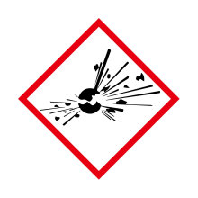sysbel安全警示标志牌WL001爆炸物/有毒物质反光警示标签WL002